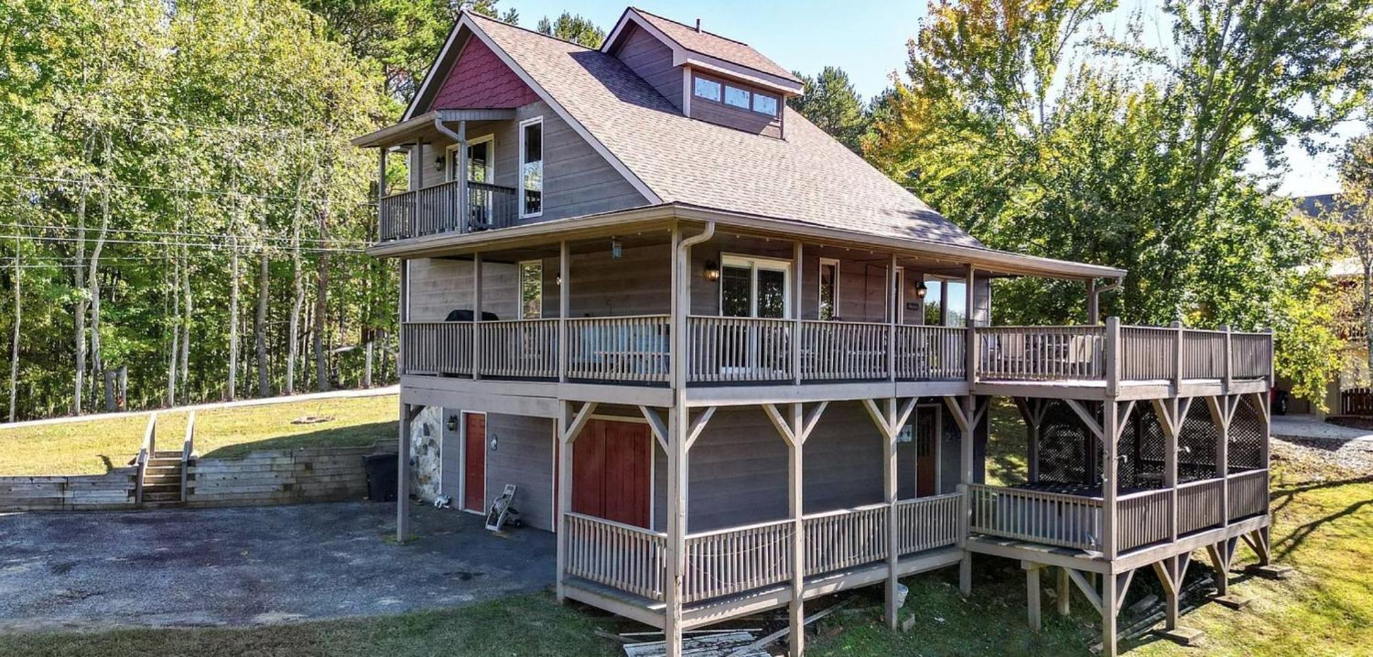 Birds Eye Cabin - Sunset & Starry Retreat Pet Friendly W Private Hottub, Fire Pit And Game Room Ellijay Eksteriør bilde